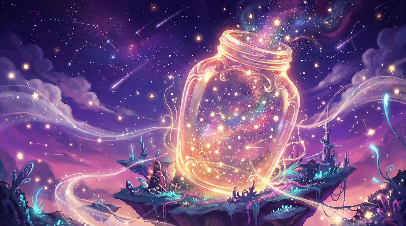 蜜芽宝贝官网 许愿池梦幻星空玻璃瓶